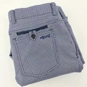 Louis Castel Houndstooth Ankle Pants Mens Sz 78 Blue‎ 30x27
